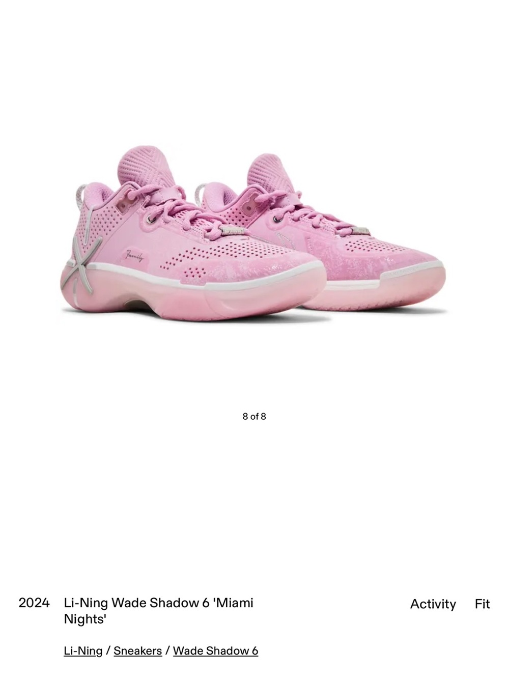 Li-Ning Wade Shadow 6 — Miami Nights Men’s 7.5